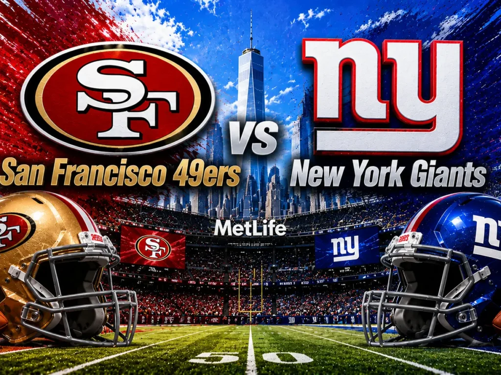 Football NFL: 49ers vs Giants (2 jours / 1 nuit) - 5 au 6 décembre 2026.