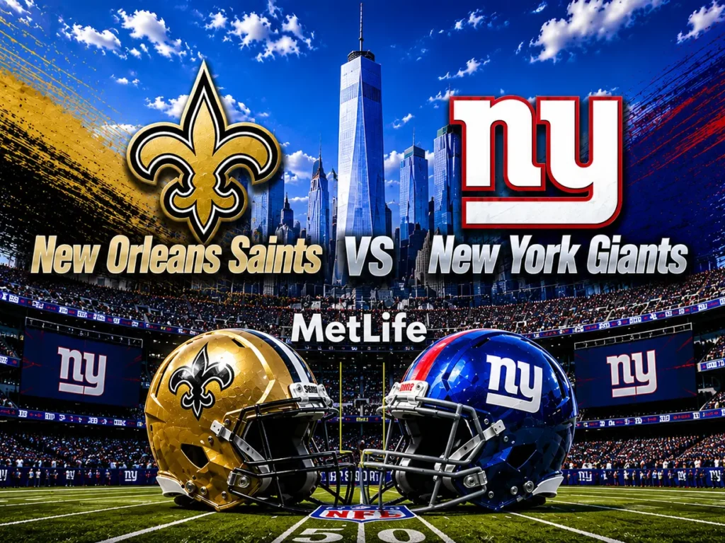 Football NFL: Saints vs Giants (2 jours / 1 nuit) - 17 au 18 octobre 2026.